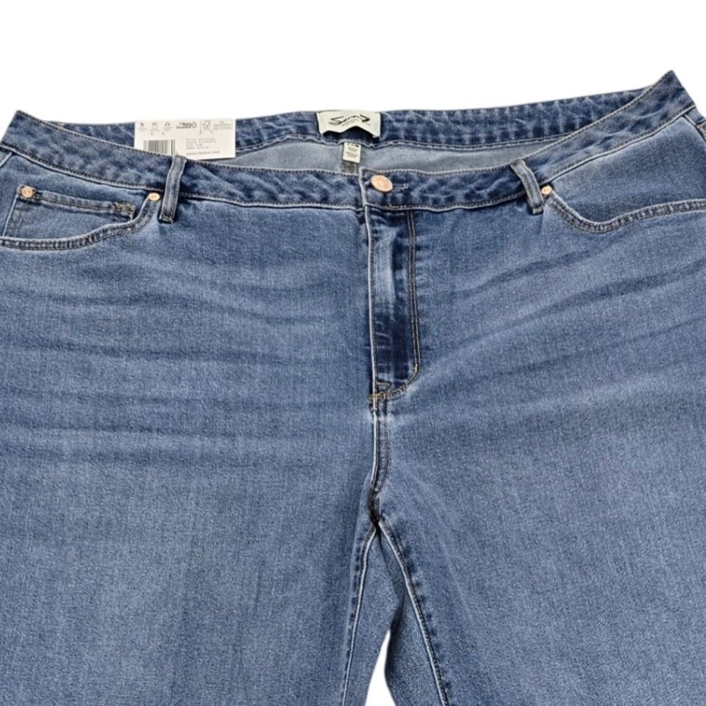 Seven7 Loose Straight Jean Womens 22W Authentic Blue High Rise SX10341DE NWT - Picture 2 of 8